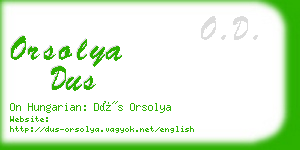orsolya dus business card
